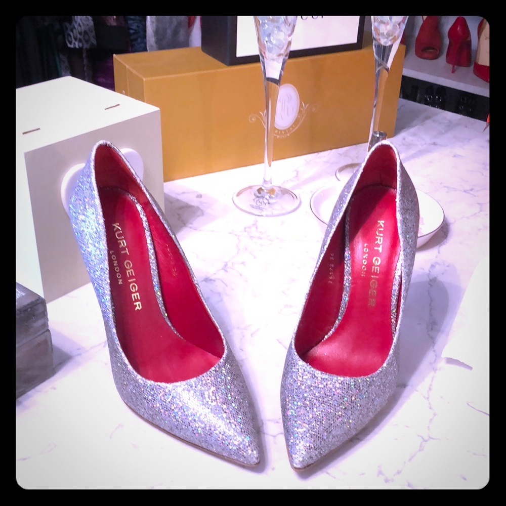 Kurt Geiger London 36 NIB glitter court shoes